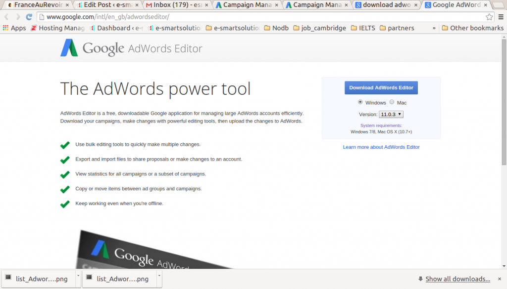 Google Adwords Editor